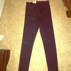 H&M high waist jeggings size 27. Dark wash